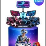 Gamer - Topo de Bolo
