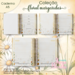 Caderno Mensagens Bíblicas A5 Coleção Floral Margaridas - Imagem 2