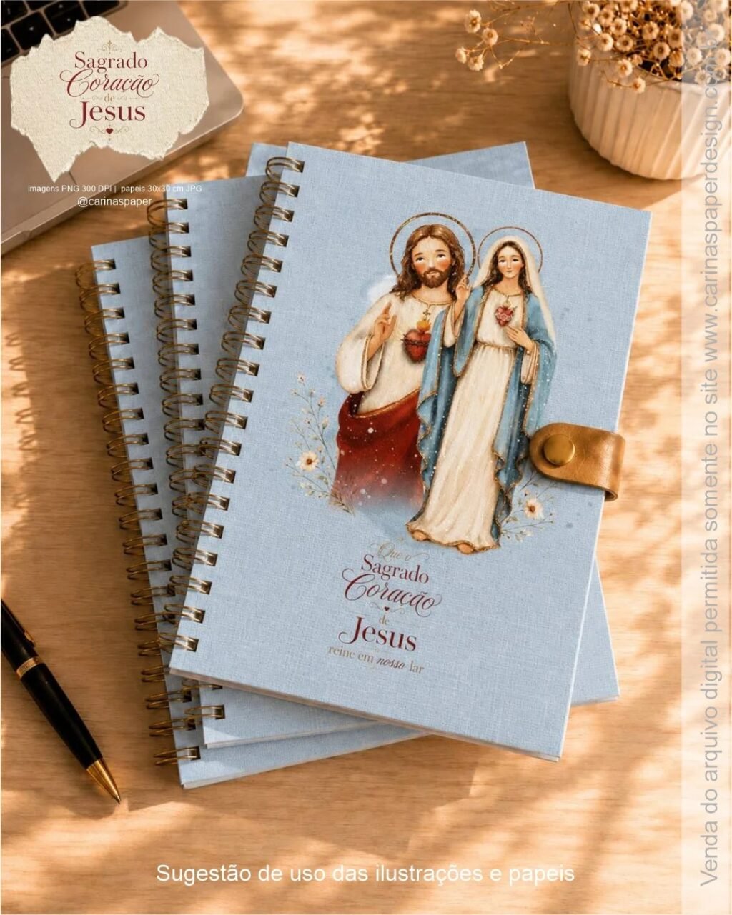 Ilustrações Sagrado Coração de Jesus 2 - Imagem 5