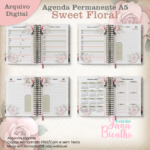 Agenda Permanente A5 Sweet Floral - Imagem 3