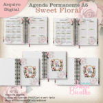 Agenda Permanente A5 Sweet Floral - Imagem 4