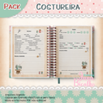 PACK Caderno A5 Costureira + Caderno A5 Controle de Pedidos Costureira - Imagem 3