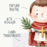 Santinhos PNG - Kit Digital - Imagem 3