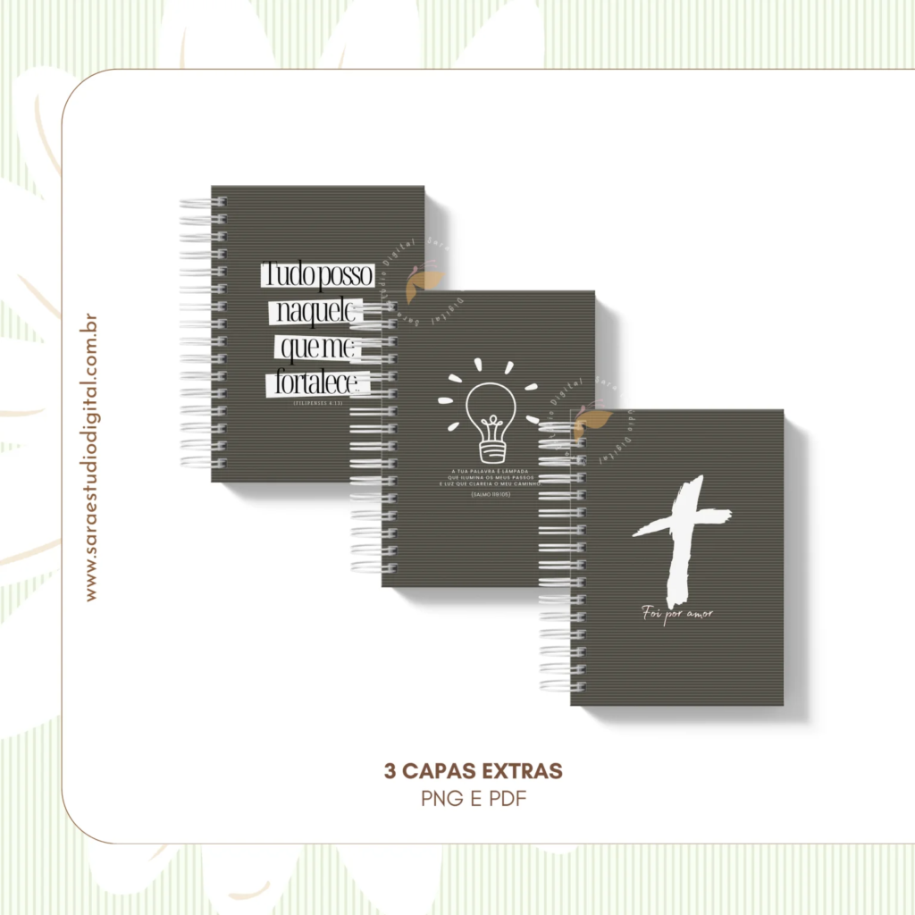 Caderno com versículos – Evangélico – Volume 1 e Volume 2 (Sara Estúdio) - Imagem 4