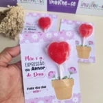 Cartão Pirulito Dia das Mães