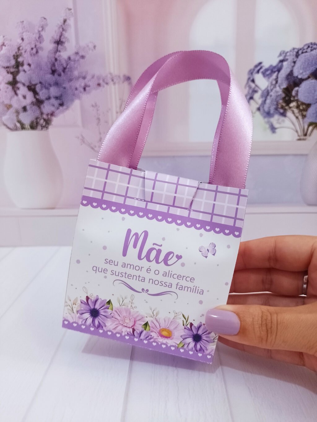 Sacolinha + Adesivo Sabonete - Dia das Mães - Imagem 3