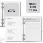Caderno Congresso 2026 Felicidade Eterna MASCULINO COM TEMA (Bicho Papel)