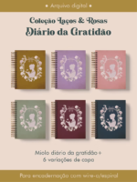 Diário da Gratidão Coleção Laços & Rosas Wire-o (Perfeito Miolo)