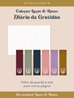 Diário da Gratidão Coleção Laços & Rosas Costura (Perfeito Miolo) - Imagem 2