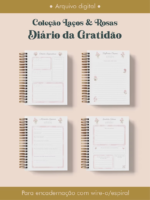 Diário da Gratidão Coleção Laços & Rosas Wire-o (Perfeito Miolo) - Imagem 6