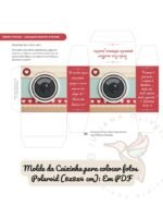 Caixinha e Envelope Polaroid Namorados (Editável Canva) - Imagem 2
