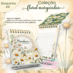 Bloquinho A6 Coleção Floral Margaridas