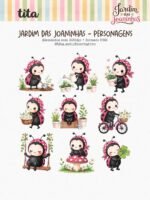 Jardim das Joaninhas - Combo Ilustrações e Papéis (Tita) - Imagem 4