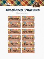 São João 2026 - Combo Ilustrações e Papéis + BRINDE Copa Junina (Tita) - Imagem 10