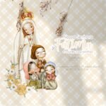 Nossa Senhora de Fátima e o três pastorinhos Versão 2 (Santinhos) - Kit Digital