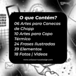 Coleção Laser e Caneca Chopp - Namorados (Avião Sem Asa) - Imagem 11
