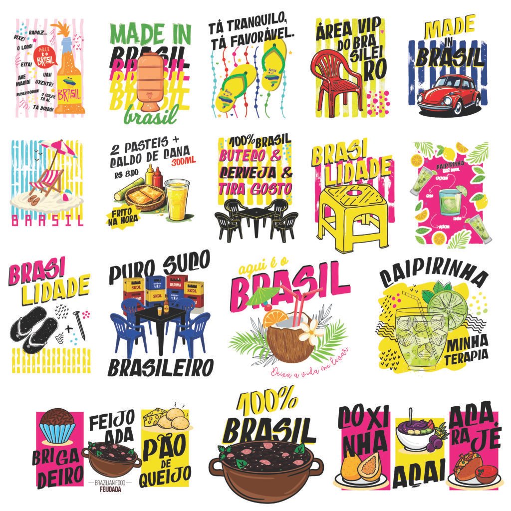 Brasileirises - Artes para Camisas / Adesivos / Agendas - Imagem 2