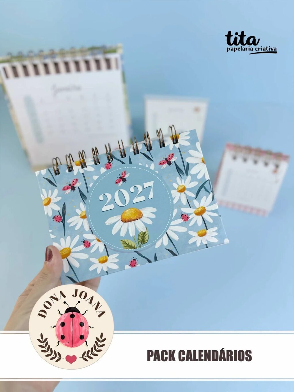 Dona Joana - Pack Calendários 2027 - português e español + Vídeo aula (Tita) - Imagem 2