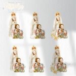 Nossa Senhora de Fátima e o três pastorinhos Versão 2 (Santinhos) - Kit Digital - Imagem 9