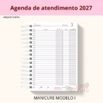 Agendamento Manicure 2027 - Modelo 1