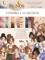 Signos do Zodíaco - Combo Ilustrações e papéis (Tita)
