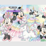 Minnie Unicórnio - Kit Digital