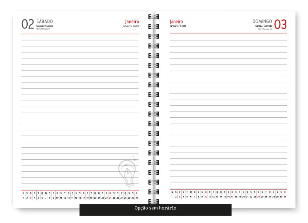 Agenda Clássica 2027 - 1DPP/2DPP (Trilha de Papel) - Imagem 2