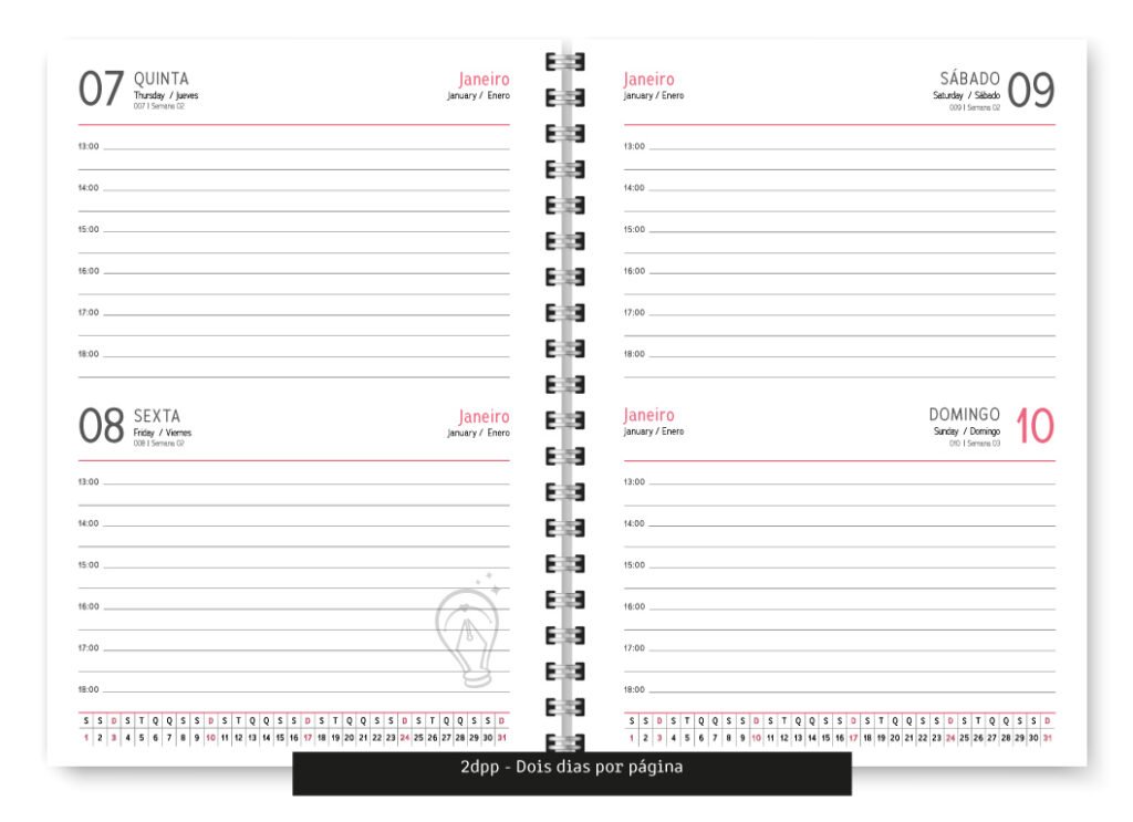 Agenda Clássica 2027 - 1DPP/2DPP (Trilha de Papel) - Imagem 5