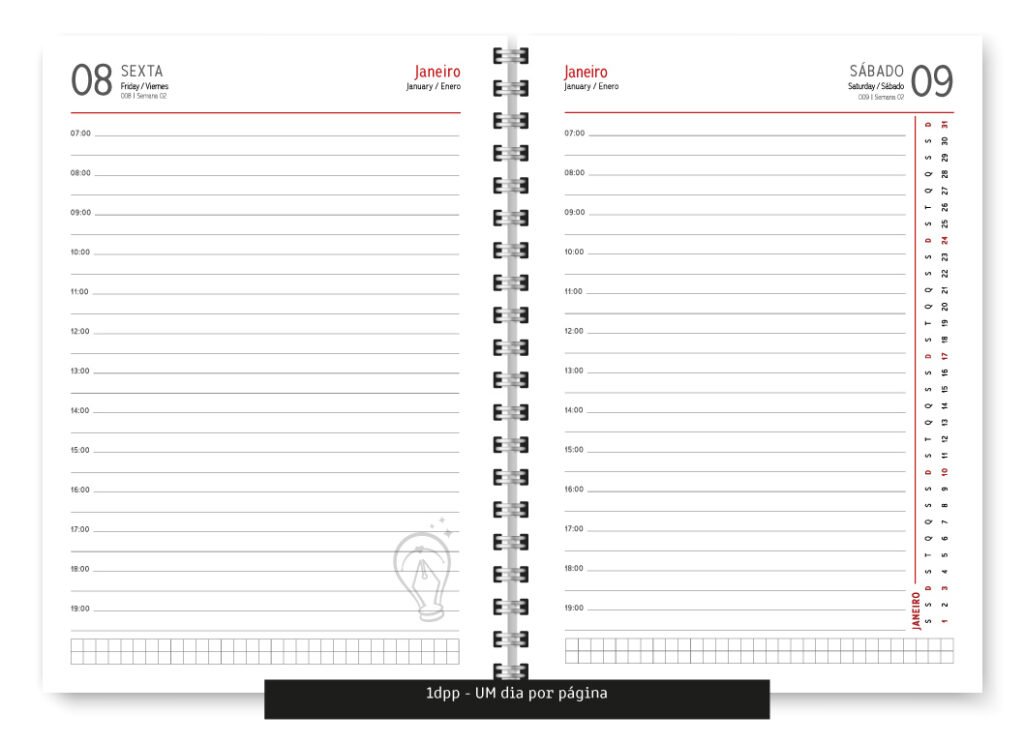 Agenda Clássica 2027 - 1DPP/2DPP (Trilha de Papel) - Imagem 4