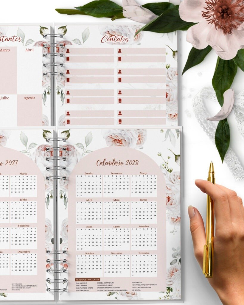 COMBO 10 Agendas 2027 e Permanente COM e SEM VERSÍCULOS e HORÁRIOS Believe (Bicho Papel) - Imagem 7