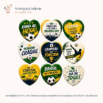Artes para bottons - Torcer Juntos Copa 2026 (Moldes da Lê) - Imagem 2