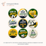 Artes para bottons - Torcer Juntos Copa 2026 (Moldes da Lê)