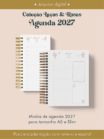 Agenda 2027 Coleção Laços & Rosas Wire-o (Perfeito Miolo)