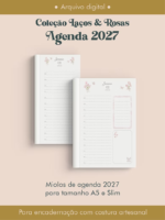 Agenda 2027 Coleção Laços & Rosas Costura (Perfeito Miolo)