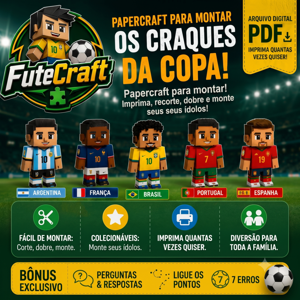 Bonecos 3D – Os Craques da Copa
