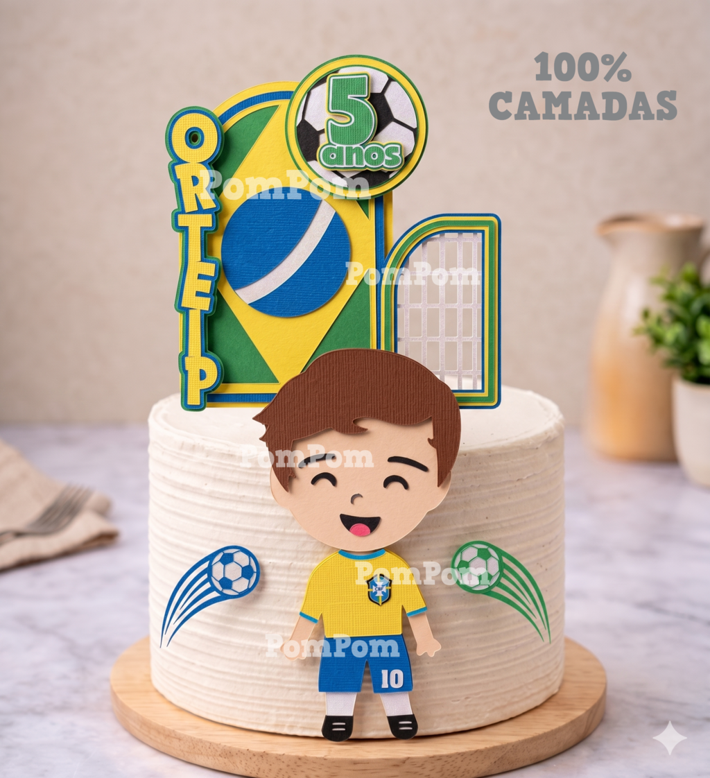 Copa Brasil Menino - Topo de Bolo - Imagem 1