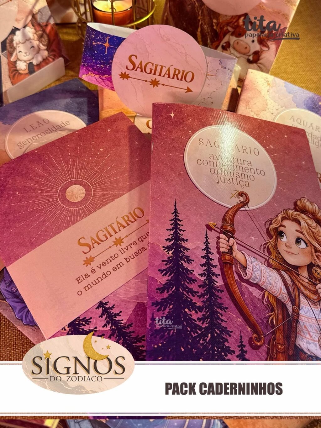 Signos do Zodíaco - Pack Caderninhos (Tita) - Imagem 2
