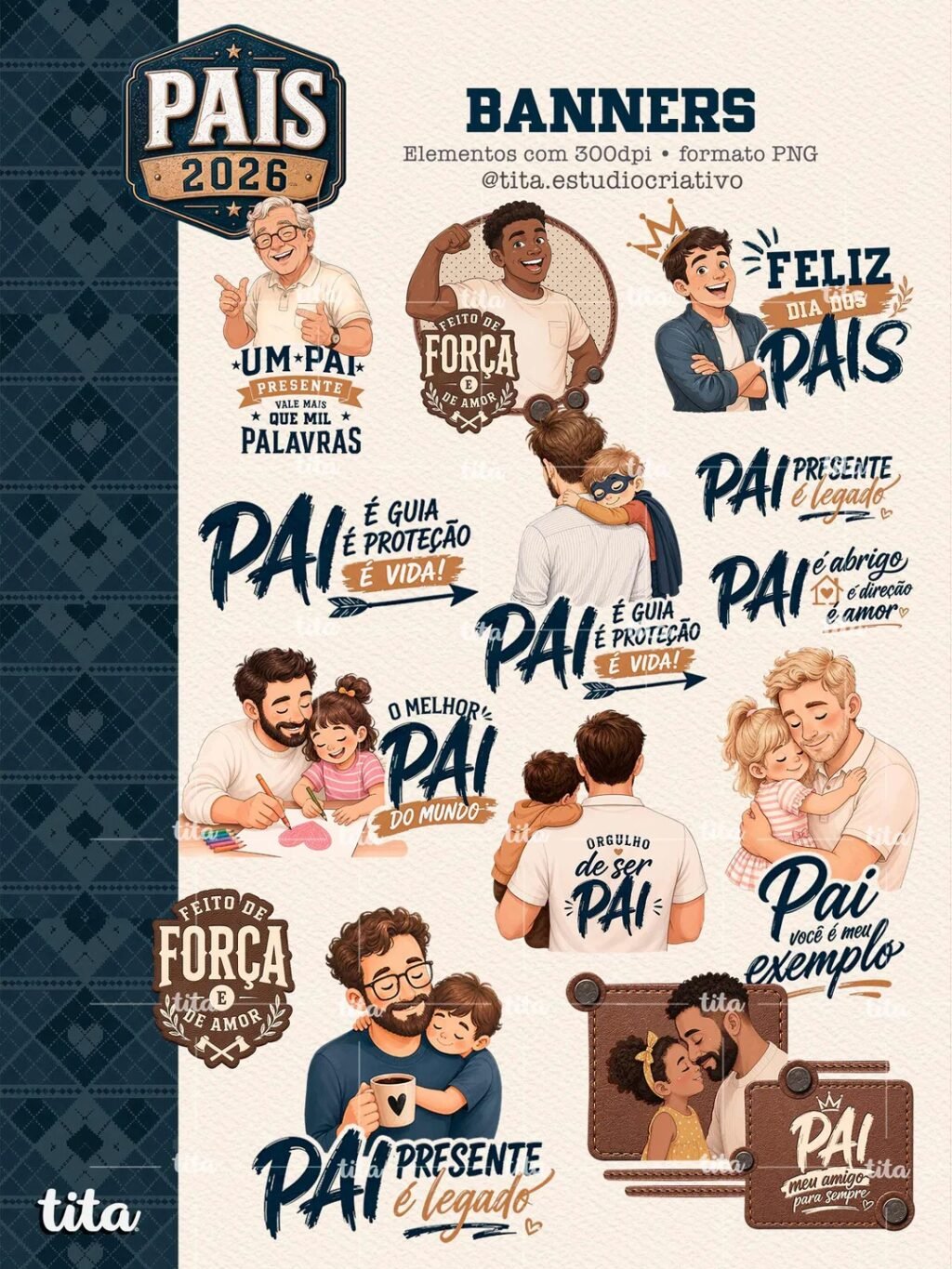 Pais 2026 - Combo Ilustrações e Papéis (Tita) - Imagem 2