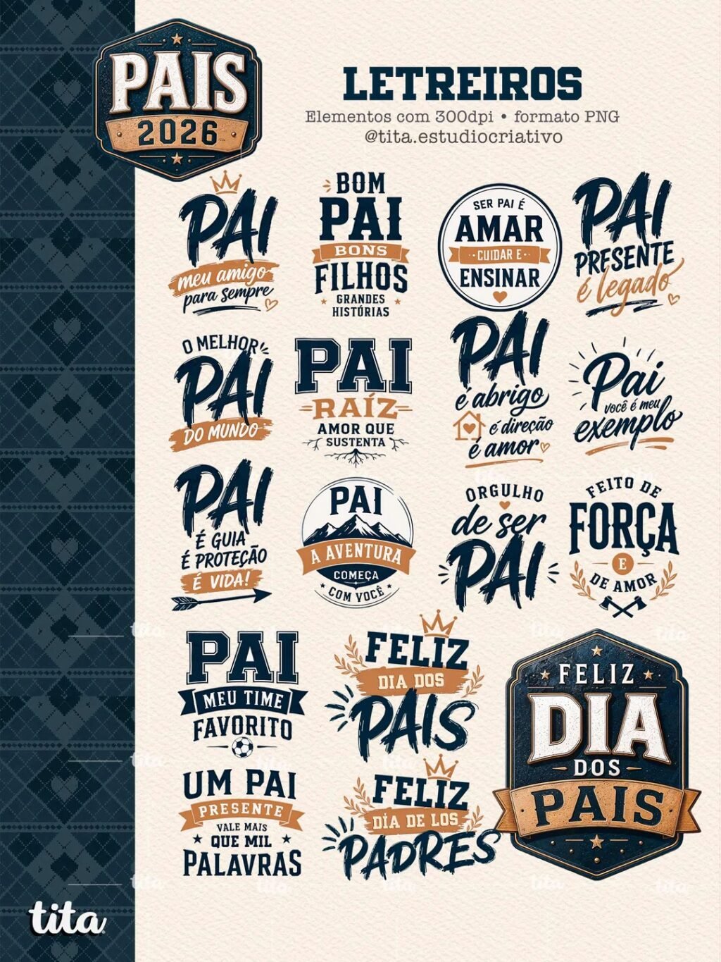 Pais 2026 - Combo Ilustrações e Papéis (Tita) - Imagem 5