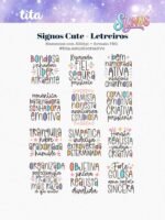 Signos Cute - Combo Ilustrações e papéis (Tita) - Imagem 5
