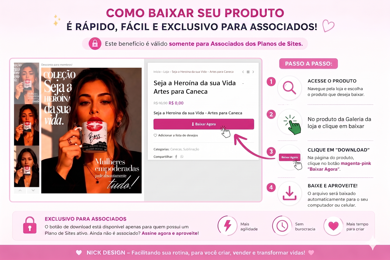 Como baixar produtos na LOJA