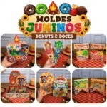 Moldes Juninos Donuts