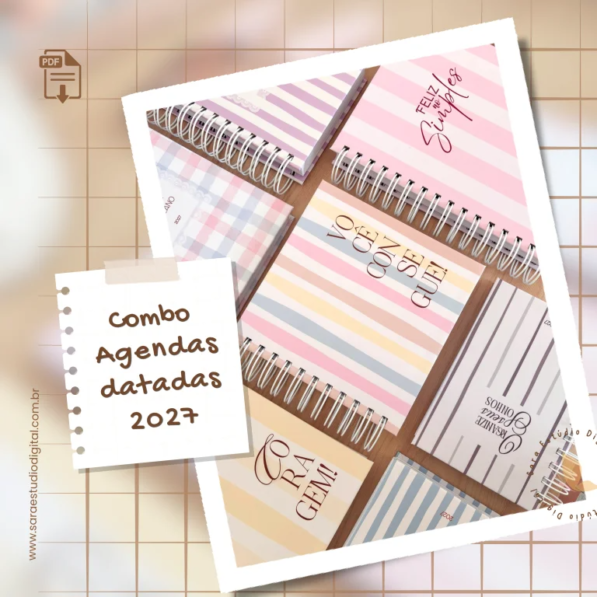 COMBO Agenda 2027 - Miolos Datados | Não Datados