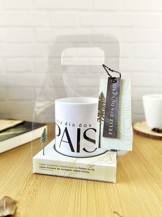 Caixa para caneca + artes - Dia dos Pais (Duo Arquivos) - Imagem 1