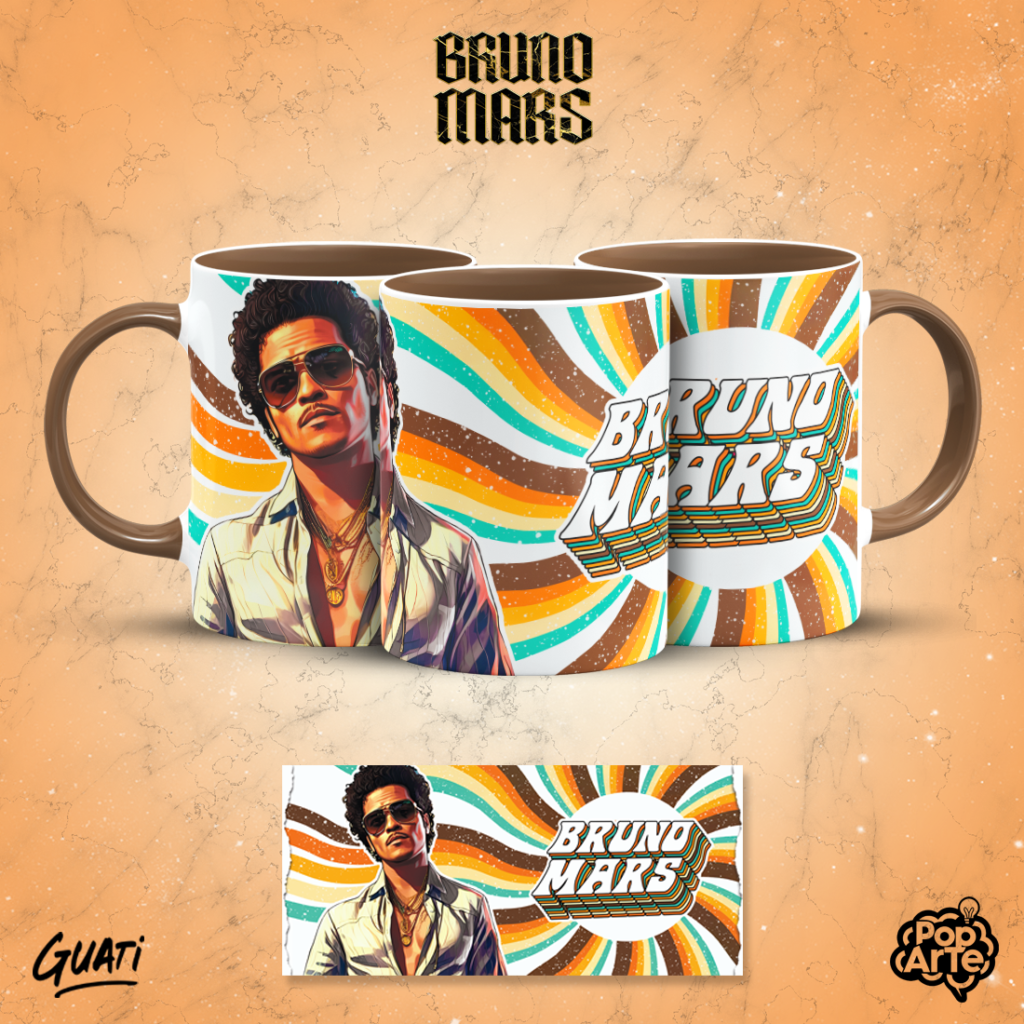 Bruno Mars - Artes para Canecas - Imagem 4