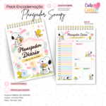 Pack Planejador Snoopy – Bloco Decorado A5 + CheckList A6 + Extras - Imagem 3