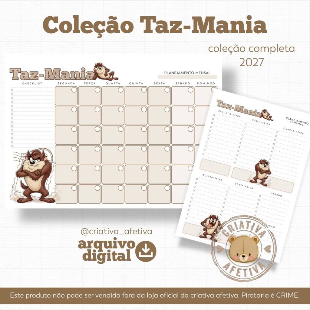 Taz Mania - Coleção Completa - Imagem 3