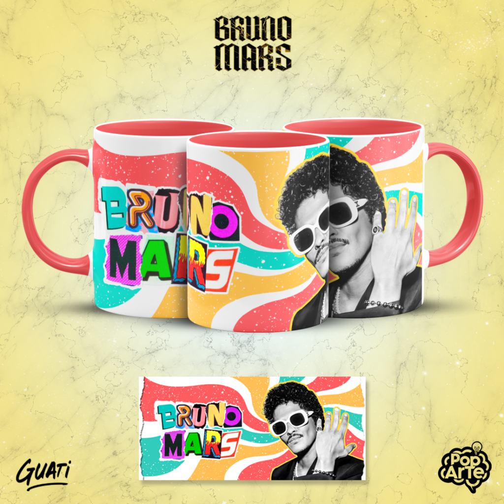 Bruno Mars - Artes para Canecas - Imagem 9
