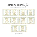 Frases e flores amarelas ( Tamanho A4)
