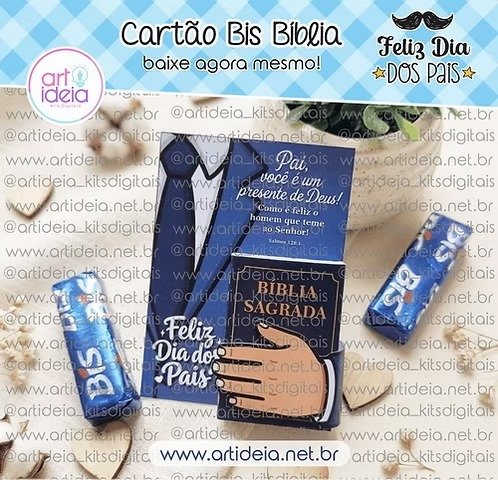 Cartão Bis Bíblia Dia dos Pais